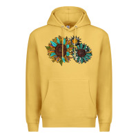 Antique Gold western sunflowers Premium Hoodie - RanaPortraitStore