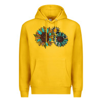 Lemon western sunflowers Premium Hoodie - RanaPortraitStore