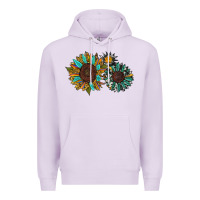 Lilac western sunflowers Premium Hoodie - RanaPortraitStore