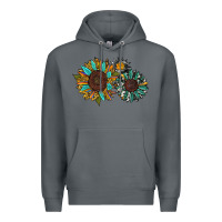 Rock western sunflowers Premium Hoodie - RanaPortraitStore