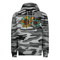 Slate Camo western sunflowers Premium Hoodie - RanaPortraitStore
