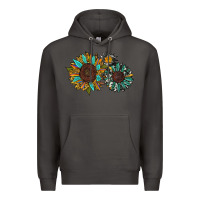Smoke western sunflowers Premium Hoodie - RanaPortraitStore