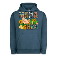 Pigment Midnight Navy mama hen Urban Hoodie - Zillion Design Studio