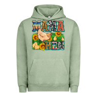 Pigment Oil Green mama hen Urban Hoodie - Zillion Design Studio