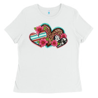 White easter spring western hearts Ladies Tee - Artiststas