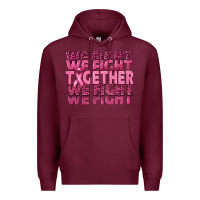 Burgundy Together We Fight Premium Hoodie - texasbilliewilder