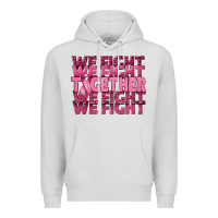 Dove Grey Together We Fight Premium Hoodie - texasbilliewilder