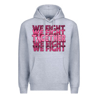 Heather Grey Together We Fight Premium Hoodie - texasbilliewilder