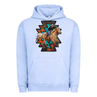 Pigment Grape Ice cowgirl with aztec Urban Hoodie - RanaPortraitStore