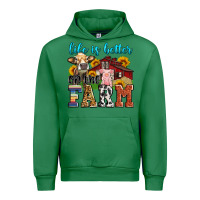 Emerald life is better on the farm Urban Hoodie - Zillion Design Studio