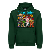 Forest Green life is better on the farm Urban Hoodie - Zillion Design Studio
