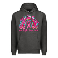 Charcoal Heather We Fight Together Rainbow Premium Hoodie - texasbilliewilder