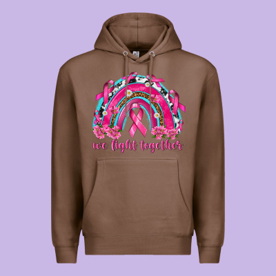 We Fight Together Rainbow Premium Hoodie Designed By Texasbilliewilder