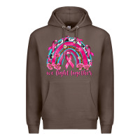 Coffee We Fight Together Rainbow Premium Hoodie - texasbilliewilder