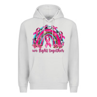 Dove Grey We Fight Together Rainbow Premium Hoodie - texasbilliewilder