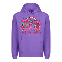 Purple We Fight Together Rainbow Premium Hoodie - texasbilliewilder
