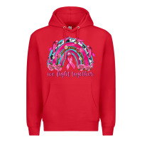 Red We Fight Together Rainbow Premium Hoodie - texasbilliewilder