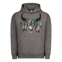 Pigment Tornado boho bull skull Urban Hoodie - RanaPortraitStore