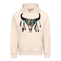 Sandshell boho bull skull Urban Hoodie - RanaPortraitStore