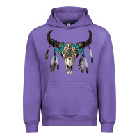 Tulip boho bull skull Urban Hoodie - RanaPortraitStore