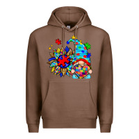 Chestnut autism sunflower gnome Premium Hoodie - Zillion Design Studio