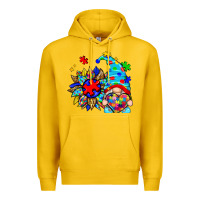 Lemon autism sunflower gnome Premium Hoodie - Zillion Design Studio