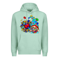 Seafoam autism sunflower gnome Premium Hoodie - Zillion Design Studio
