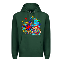 Sports Green autism sunflower gnome Premium Hoodie - Zillion Design Studio