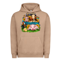 Pigment Burro farm truck animals Urban Hoodie - Zillion Design Studio