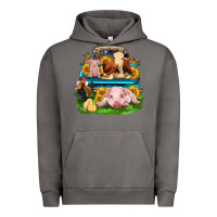 Pigment Tornado farm truck animals Urban Hoodie - Zillion Design Studio