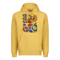 Antique Gold autism love Premium Hoodie - Zillion Design Studio