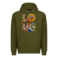 Army Green autism love Premium Hoodie - Zillion Design Studio
