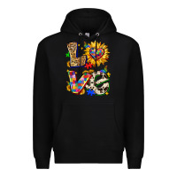 Black autism love Premium Hoodie - Zillion Design Studio