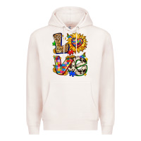 Pale Pink autism love Premium Hoodie - Zillion Design Studio