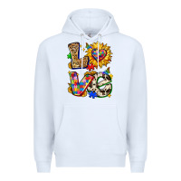 White autism love Premium Hoodie - Zillion Design Studio