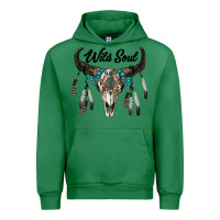 Emerald wild soul boho skull Urban Hoodie - RanaPortraitStore