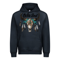 Navy wild soul boho skull Urban Hoodie - RanaPortraitStore