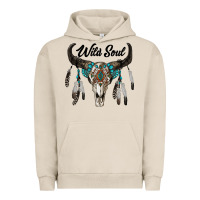 Pigment French Oak wild soul boho skull Urban Hoodie - RanaPortraitStore
