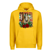 Lemon horses with roses Premium Hoodie - RanaPortraitStore