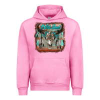 Fuchsia Pink wild soul boho skull with background Urban Hoodie - RanaPortraitStore