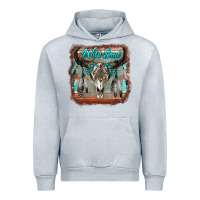 Heather Grey wild soul boho skull with background Urban Hoodie - RanaPortraitStore