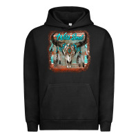 Pigment Black wild soul boho skull with background Urban Hoodie - RanaPortraitStore