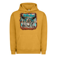Pigment Peanut Butter wild soul boho skull with background Urban Hoodie - RanaPortraitStore