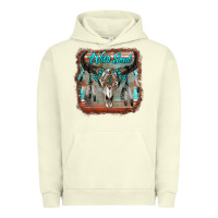 Pigment Pistachio wild soul boho skull with background Urban Hoodie - RanaPortraitStore