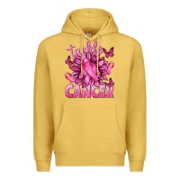 Antique Gold Tackle Cancer with Sunflower Premium Hoodie - texasbilliewilder