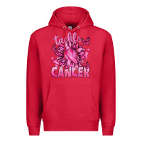 Cardinal Tackle Cancer with Sunflower Premium Hoodie - texasbilliewilder
