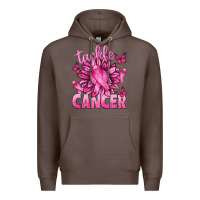 Coffee Tackle Cancer with Sunflower Premium Hoodie - texasbilliewilder