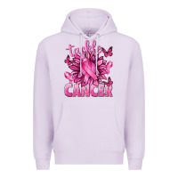 Lilac Tackle Cancer with Sunflower Premium Hoodie - texasbilliewilder