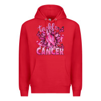 Red Tackle Cancer with Sunflower Premium Hoodie - texasbilliewilder