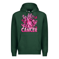 Sports Green Tackle Cancer with Sunflower Premium Hoodie - texasbilliewilder